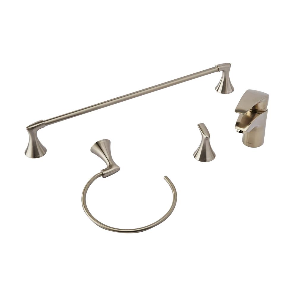 Kit de Monomando Urrea Y Accesorios Para Baño Acero Inoxidable