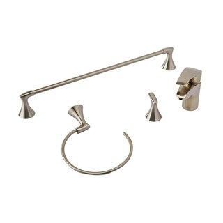 Foto 1 | Kit de Monomando Urrea Y Accesorios Para Baño Acero Inoxidable