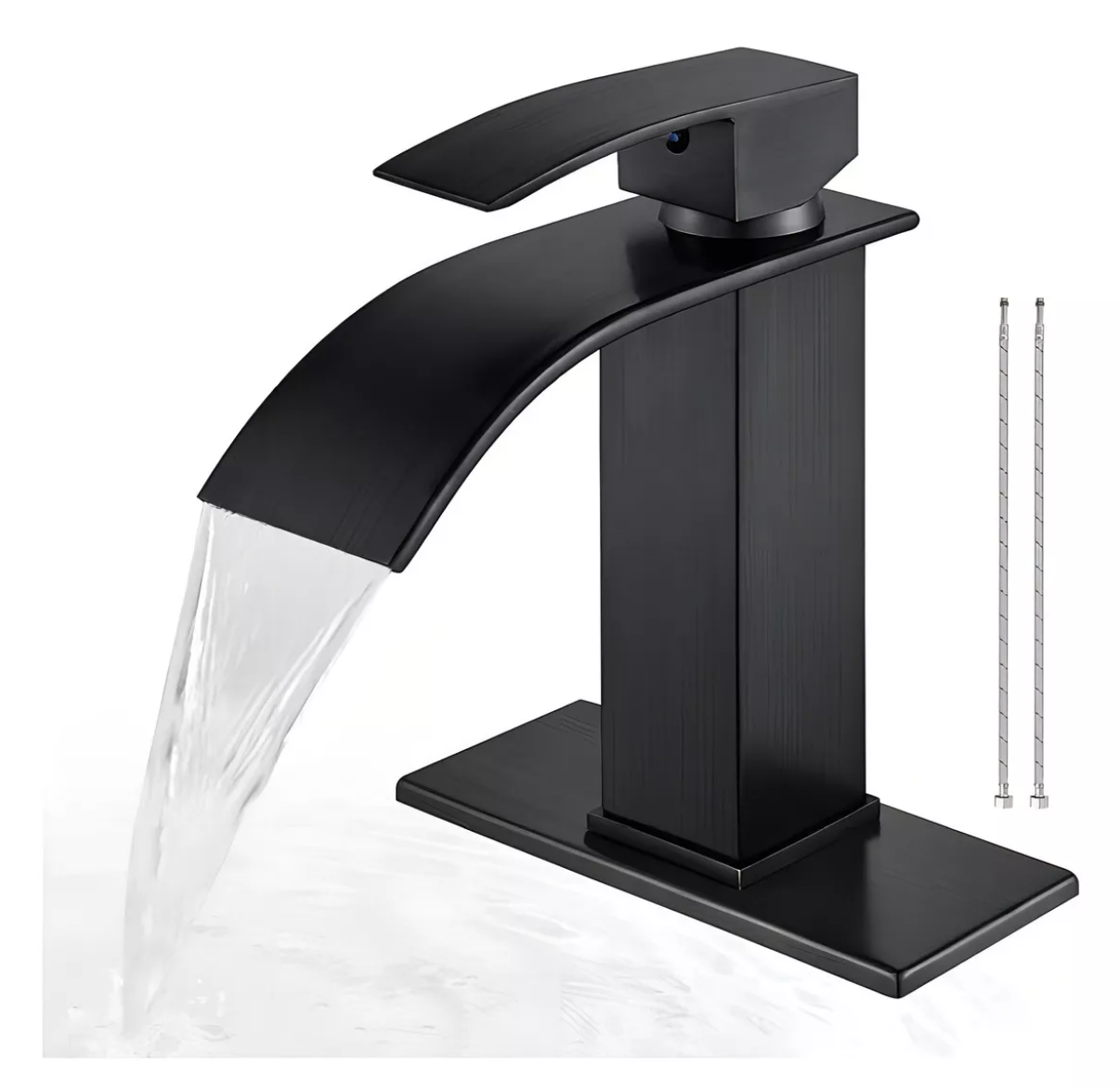 Lavabo Grifo Baño Llave Monomando Negro Xtellar