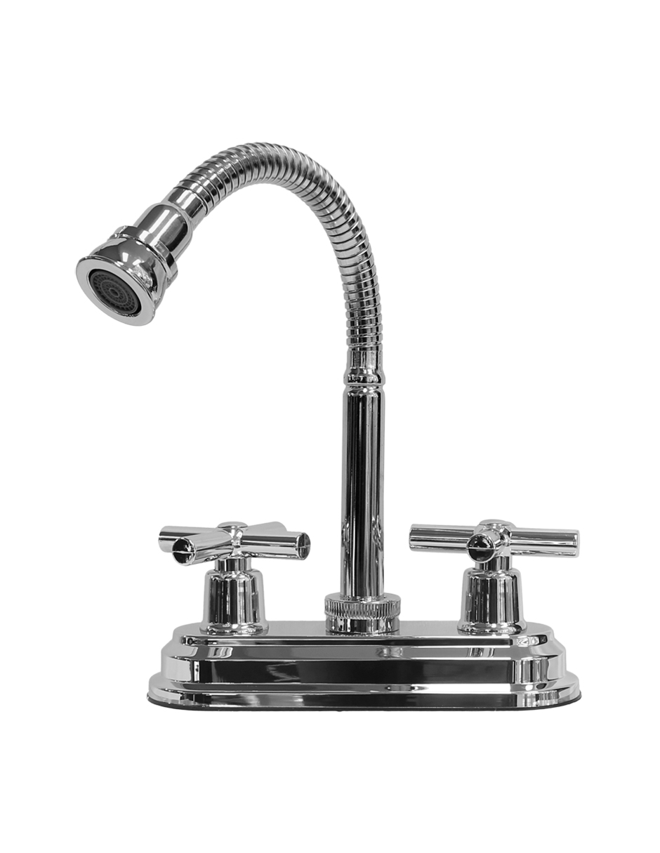 Foto 1 | Mezcladora Duomando Para Lavabo, Cuello Flexible, Maneral Cruceta
