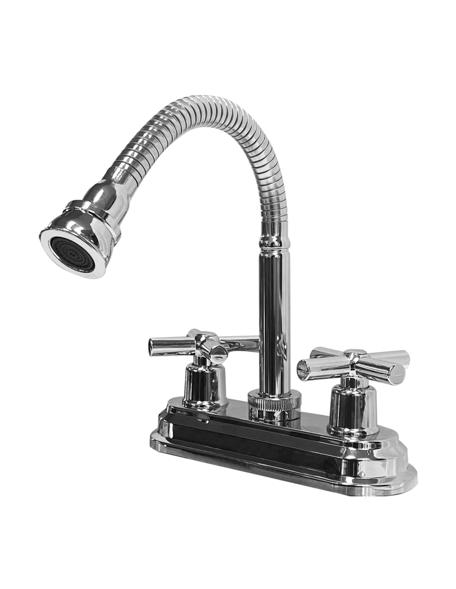 Foto 3 pulgar | Mezcladora Duomando Para Lavabo, Cuello Flexible, Maneral Cruceta