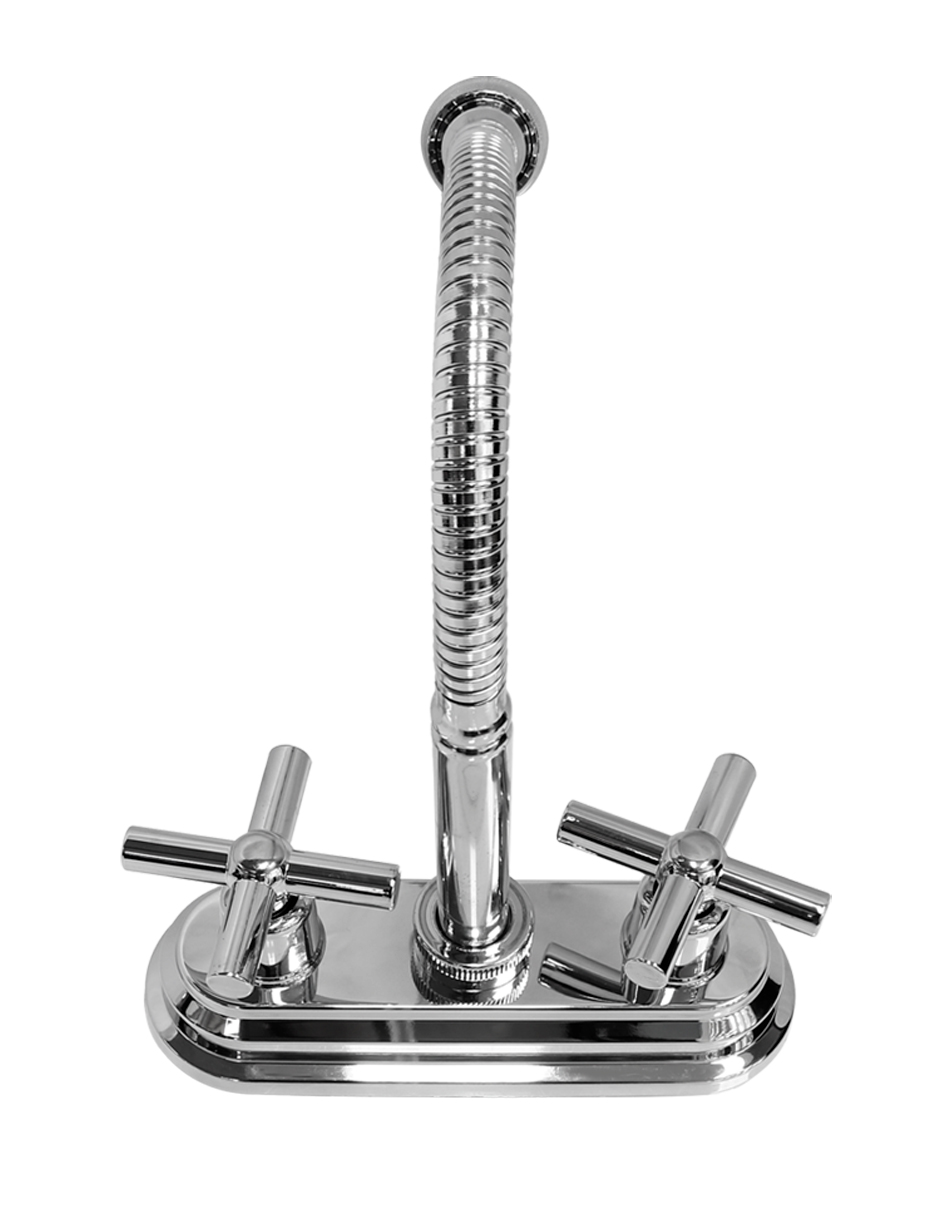 Foto 4 pulgar | Mezcladora Duomando Para Lavabo, Cuello Flexible, Maneral Cruceta