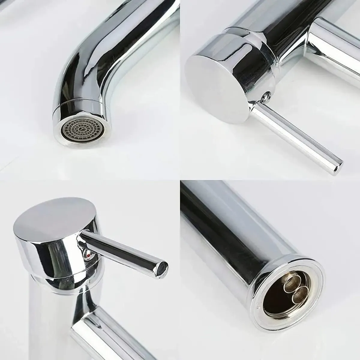 Foto 5 pulgar | Mezcladora Monomando Para Baño Calor Y Frio  Ajustable Lab.g Plata