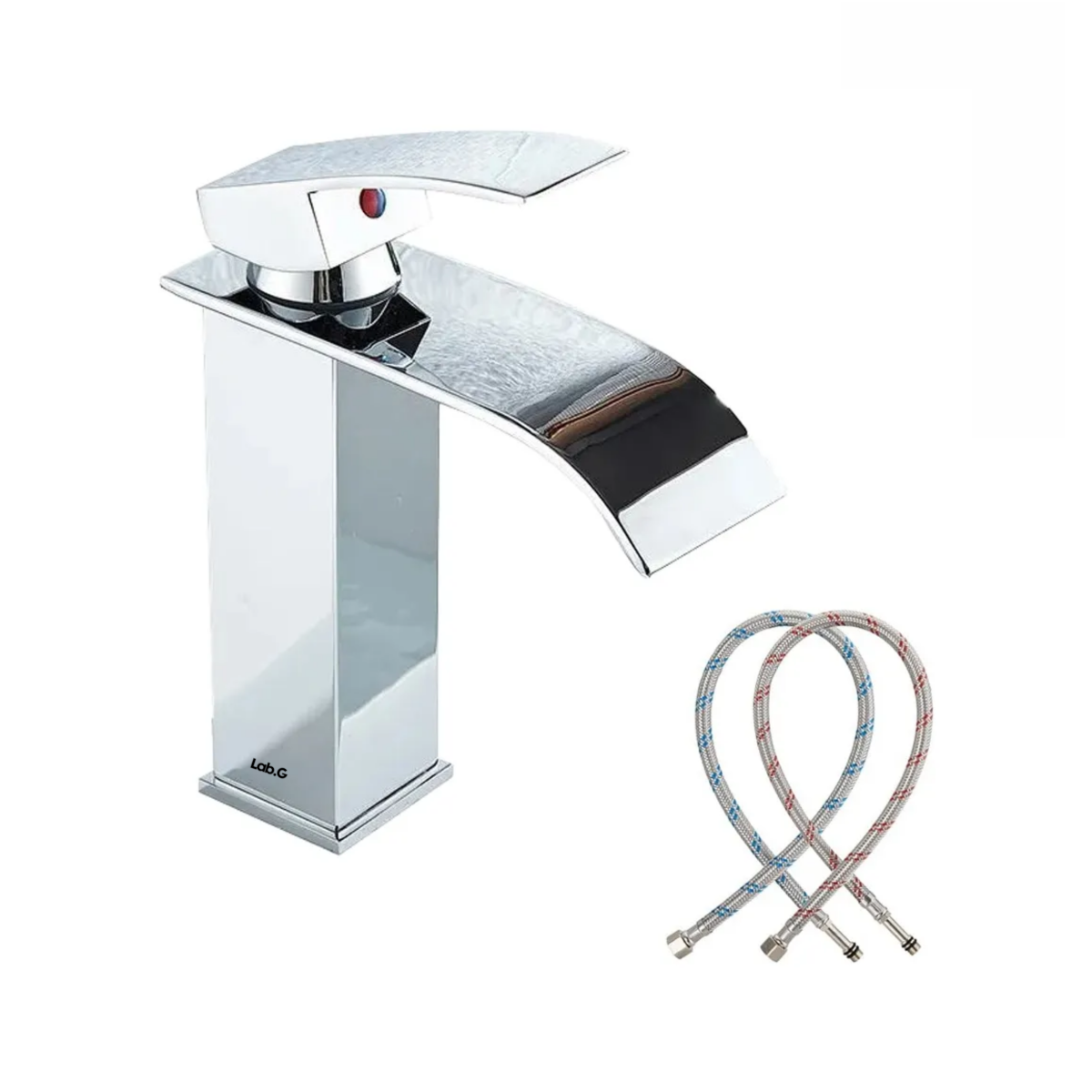 Foto 4 | Grifo Mezclador Para Baño Acero Inoxidable Lab.g Plateado