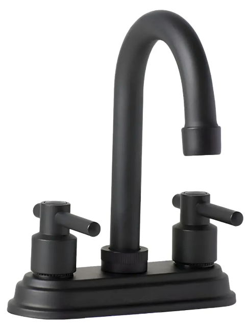 Mezcladora De Lavabo Xtellar De Lujo En Negro Mate