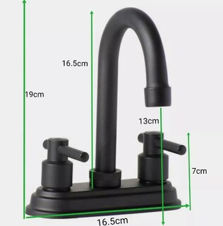 Foto 2 | Mezcladora De Lavabo Xtellar De Lujo En Negro Mate
