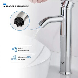 Foto 4 | Grifo Monomando Mezclador Fregador Llave Alta Lab.g Plata