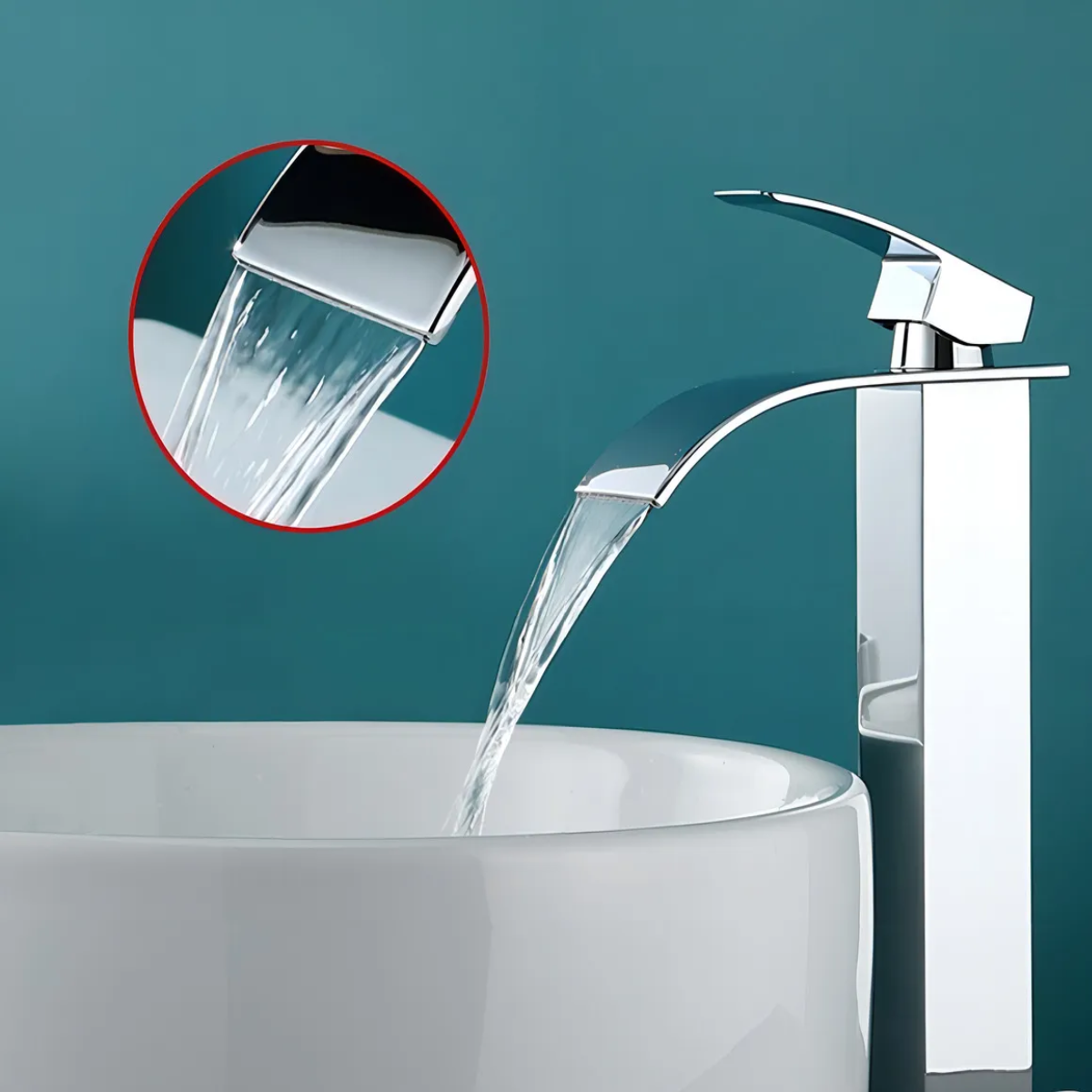 Foto 5 | Llave Mezcladora Lavabo Grifo Baño 30cm Lab.g Plata