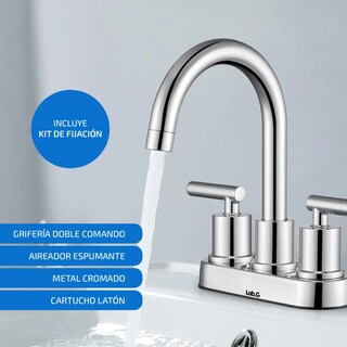 Foto 2 | Grifería Lab.g De Baño Femmto Baño Color Gris Acabado Cromado Plata