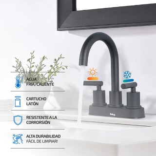 Foto 4 | Grifería Belug De Baño Femmto Baño Color Negro Acabado Mate