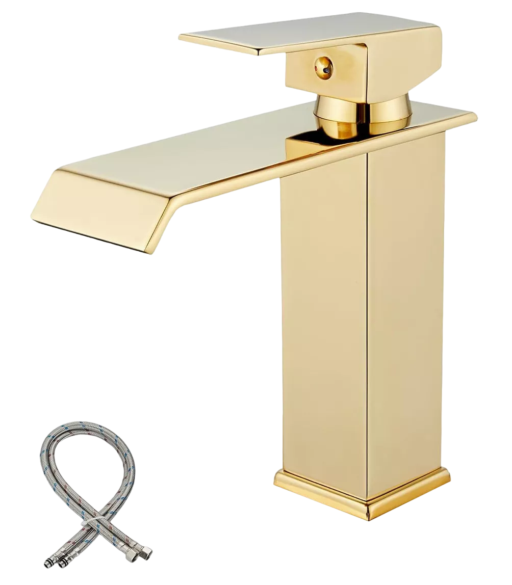 Foto 1 | Grifo de Baño Belug Dorado en Cascada Lavabo Mezclador Monomando
