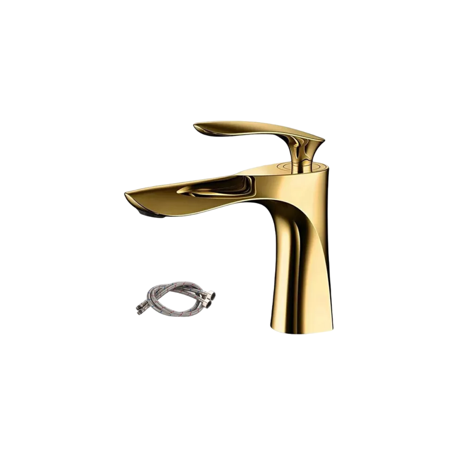 Grifo Mezclador De Baño Belug Casacata Dorado Brillante