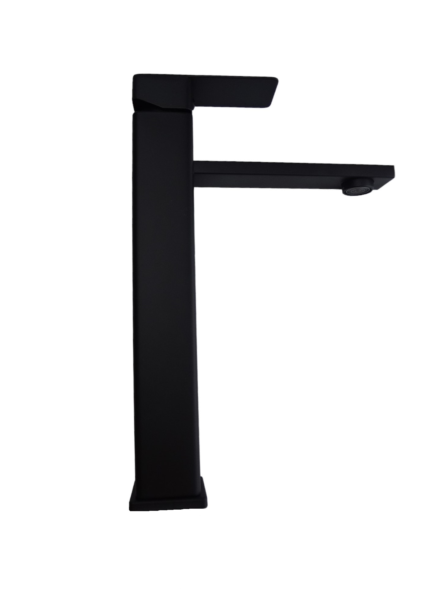 Monomando Para Lavabo En Acero Inoxidable Negro De 30 Cm