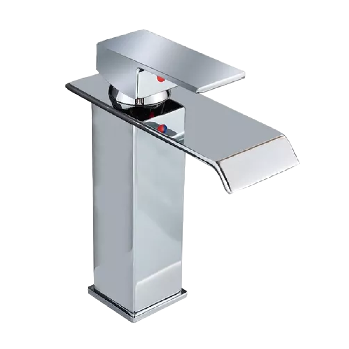 Foto 2 pulgar | Grifo Monomando Mezclador Fregadero Baño Acero Inoxidable Plata