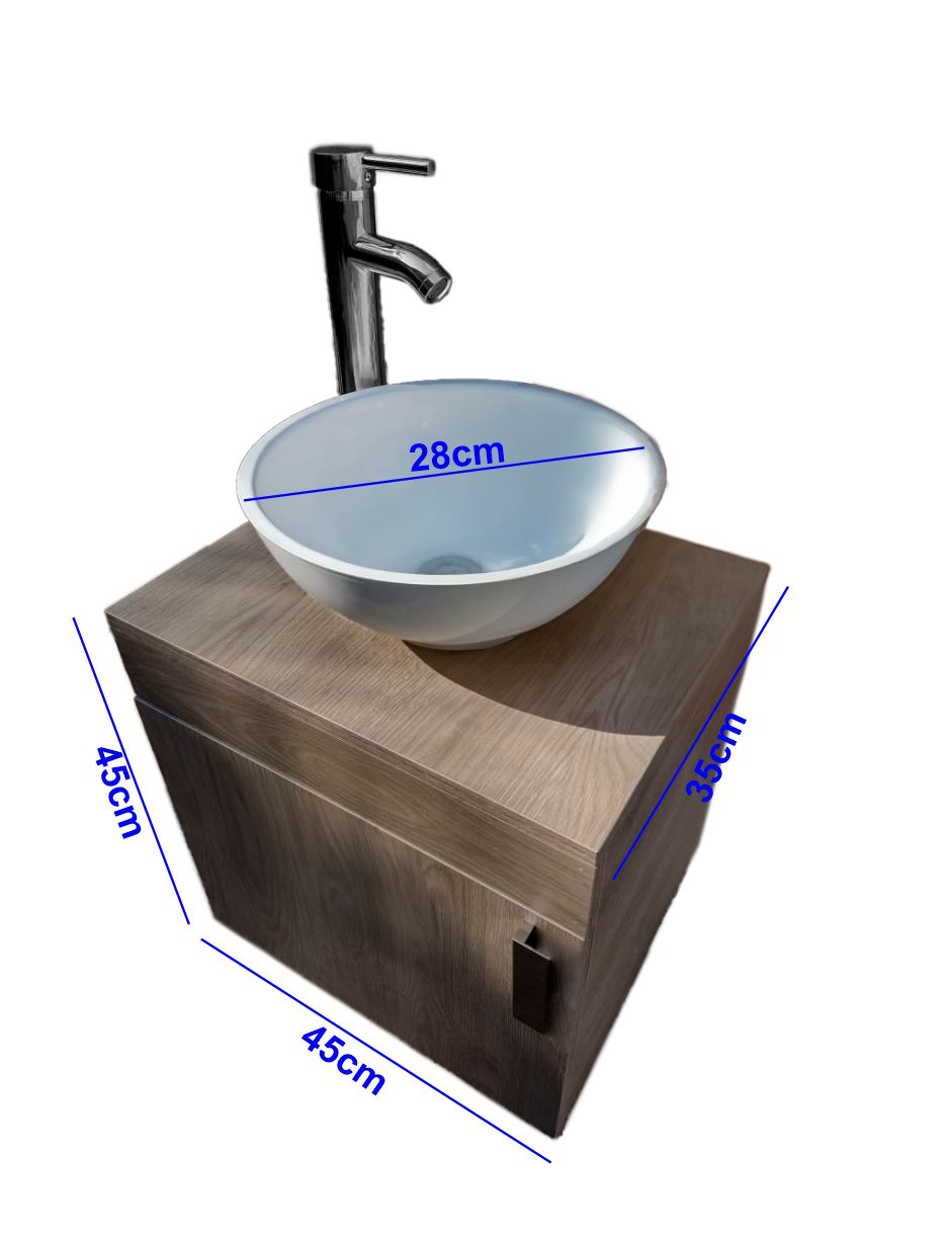 Foto 3 pulgar | Gabinete de Baño Mindejal con Ovalín MDF