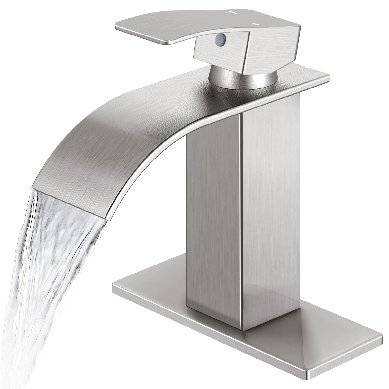 Foto 2 pulgar | Grifo De Baño Qomolangma Waterfall Spout, Níquel Cepillado - Venta Internacional.