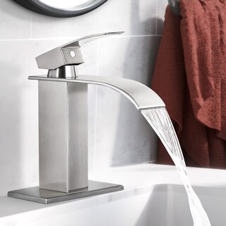Foto 2 | Grifo De Baño Qomolangma Waterfall Spout, Níquel Cepillado - Venta Internacional.