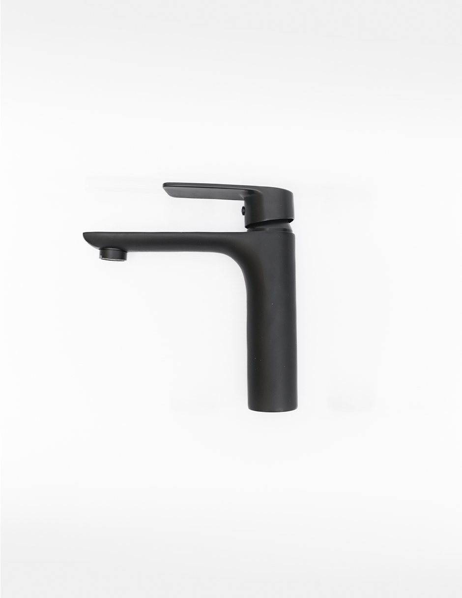 Monomando Para Lavabo Negro Mate