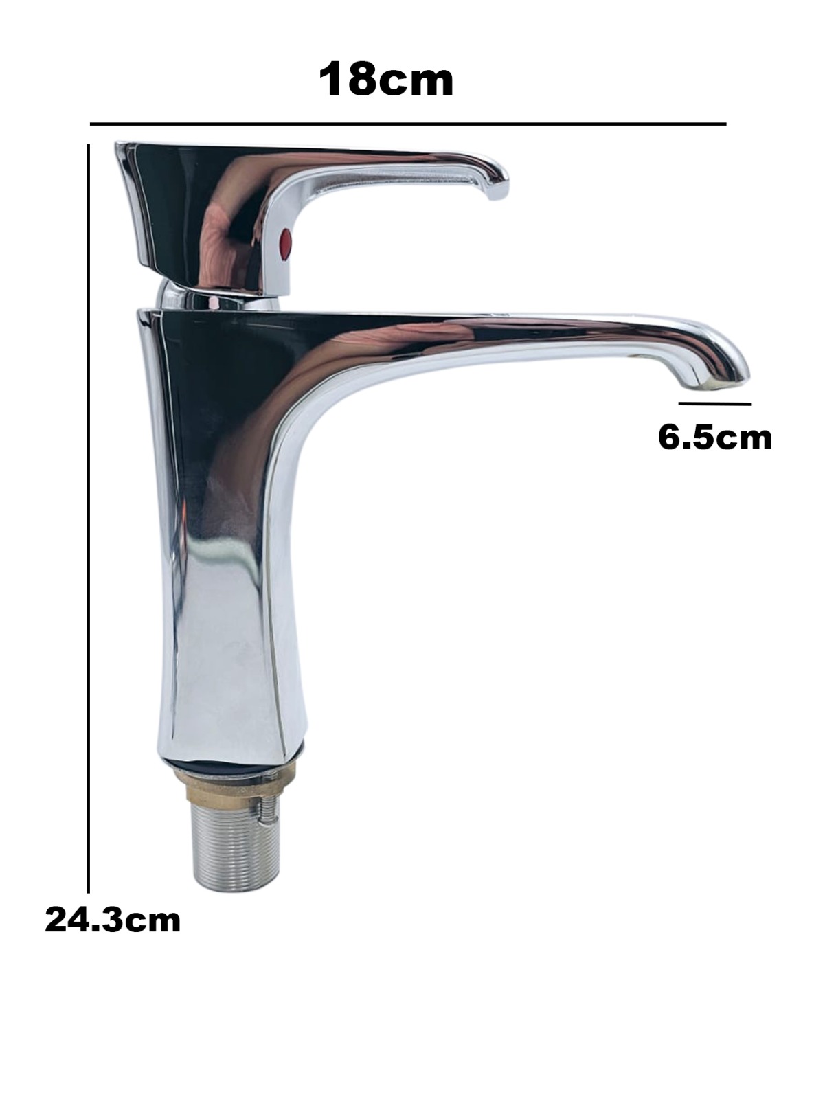 Foto 4 pulgar | Monomando Llave Mezcladora Para Lavabo Plateado