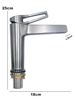 Foto 3 | Monomando Llave Cromada Mezcladora Para Lavabo