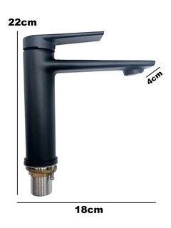 Foto 3 | Monomando Llave Mezcladora Para Lavabo Negro