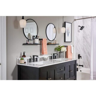 Foto 6 | Grifo De Baño Moen Genta, 8 Pulgadas, Amplio Y 2 Manijas, Negro Mate - Venta Internacional.