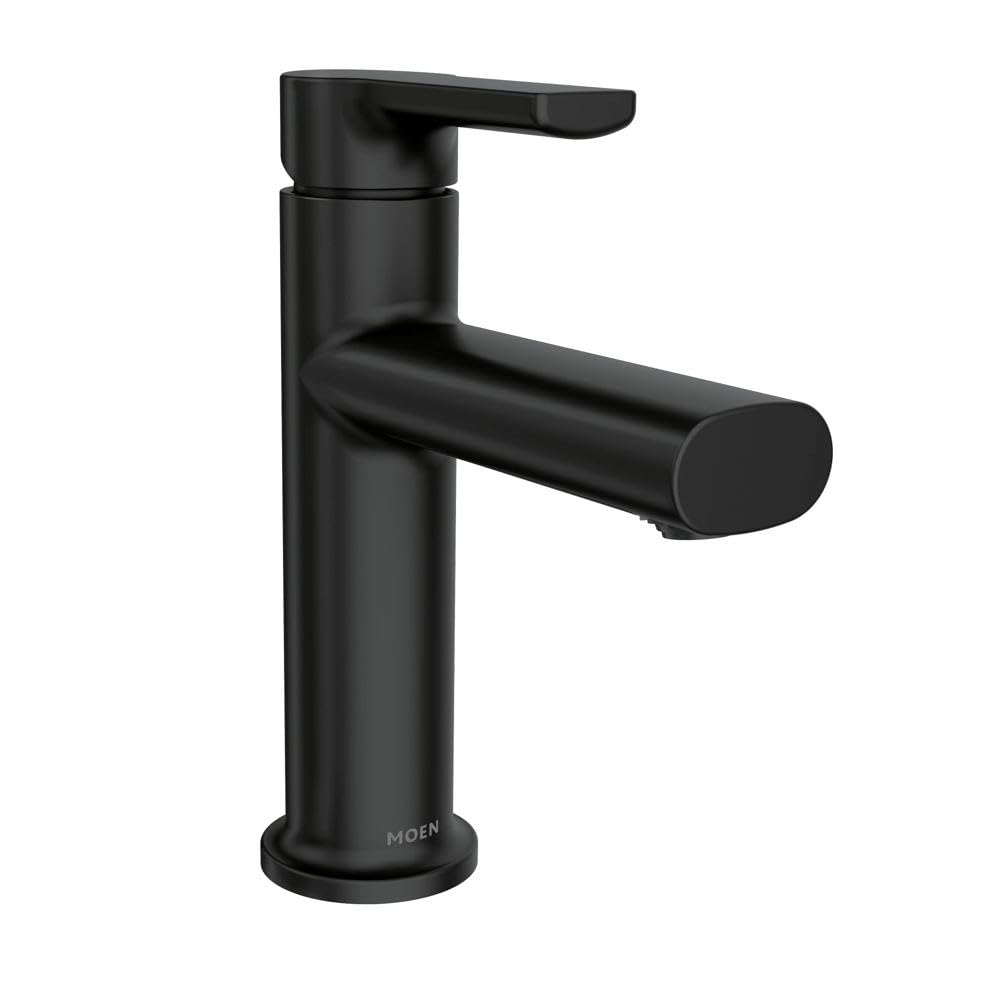 Foto 2 pulgar | Grifo Para Lavabo De Baño Moen Meena, Negro Mate, Con Placa De Cubierta 847 - Venta Internacional.