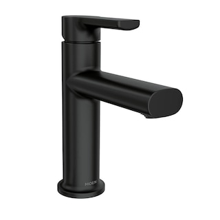 Foto 1 | Grifo Para Lavabo De Baño Moen Meena, Negro Mate, Con Placa De Cubierta 847 - Venta Internacional.