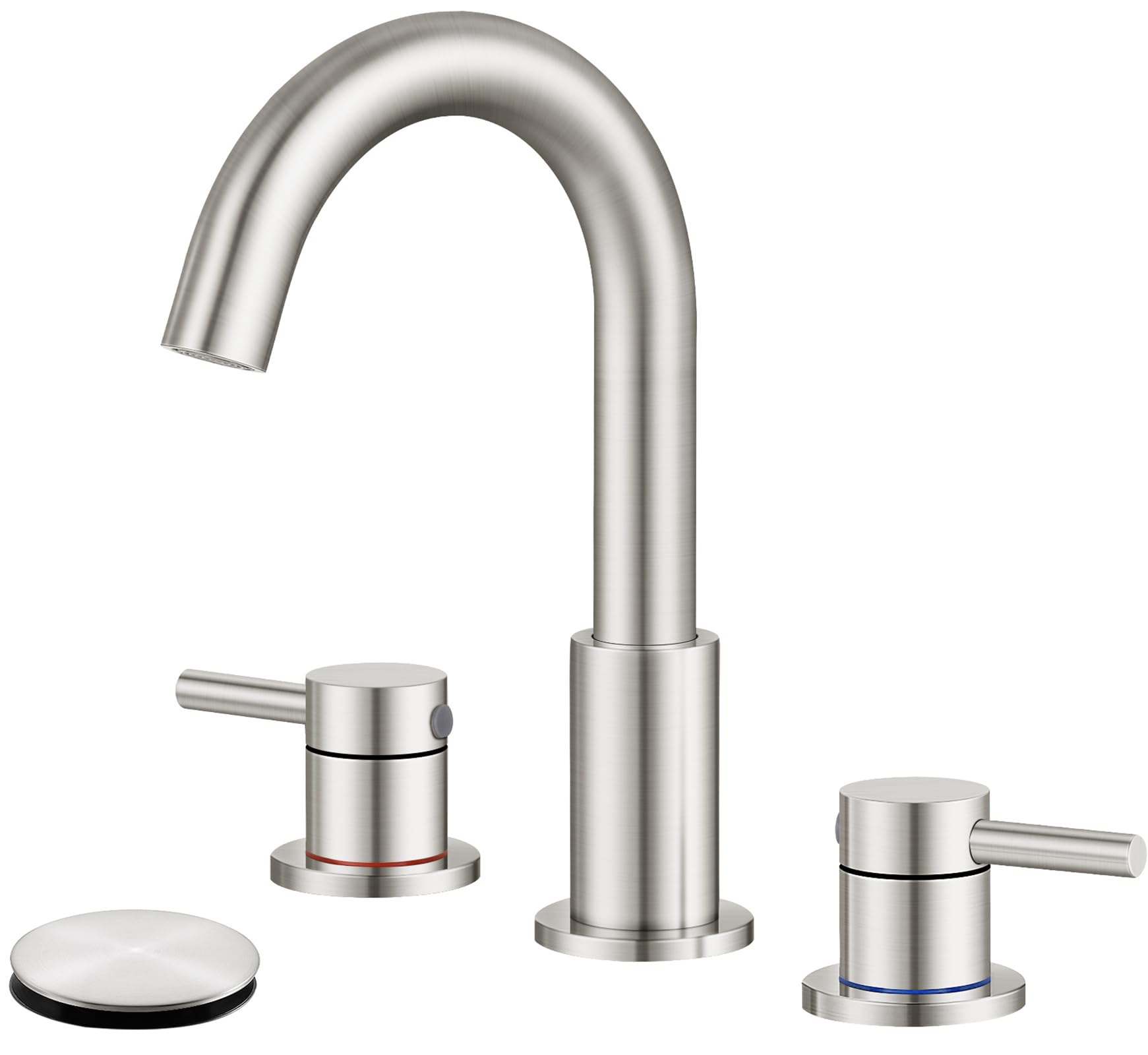 Grifo De Baño Qomolangma, 8 Pulgadas, Amplio, 2 Manijas - Venta Internacional.