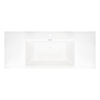 Foto 5 | Lavabo De Resina Integrado En Cubierta Con Rebosadero Marca Gravita