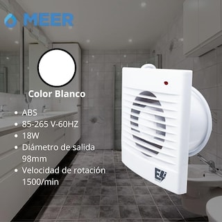 Foto 5 | Extractor de Aire Meer 6 X 6 Pulgadas para Baño o Cocina 18w