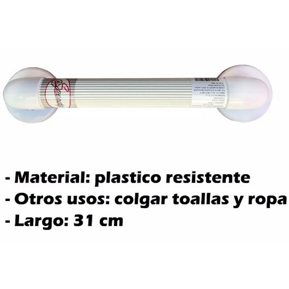 Foto 5 pulgar | Barra de Seguridad 12'' Plastico Blanco Speedy