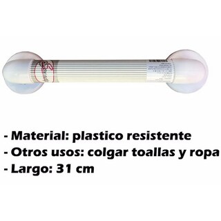 Foto 4 | Barra de Seguridad 12'' Plastico Blanco Speedy