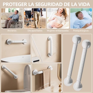 Foto 3 | 2 Barras De Seguridad Apoyo Agarraderas Eo Safe Imports Esi-17668 Blanco