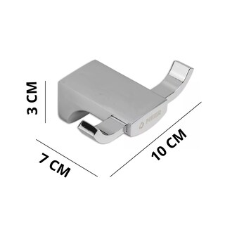 Foto 3 | Toallero Tipo Gancho Cromado Fabricado En Zinc (ideal Para Baño)