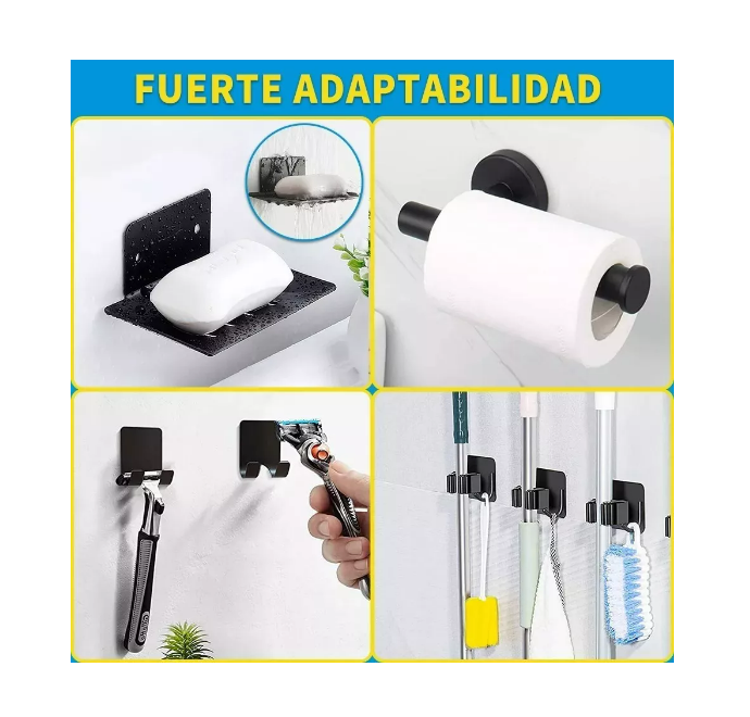 Foto 4 pulgar | Juego de Accesorios de Baño Wünd 304 Inoxidable Negro 15 Piezas