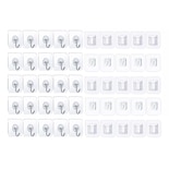 Ganchos Adhesivo Pared Doble Cara 50 Pz Eo Safe Imports Esi-17168 Transparente