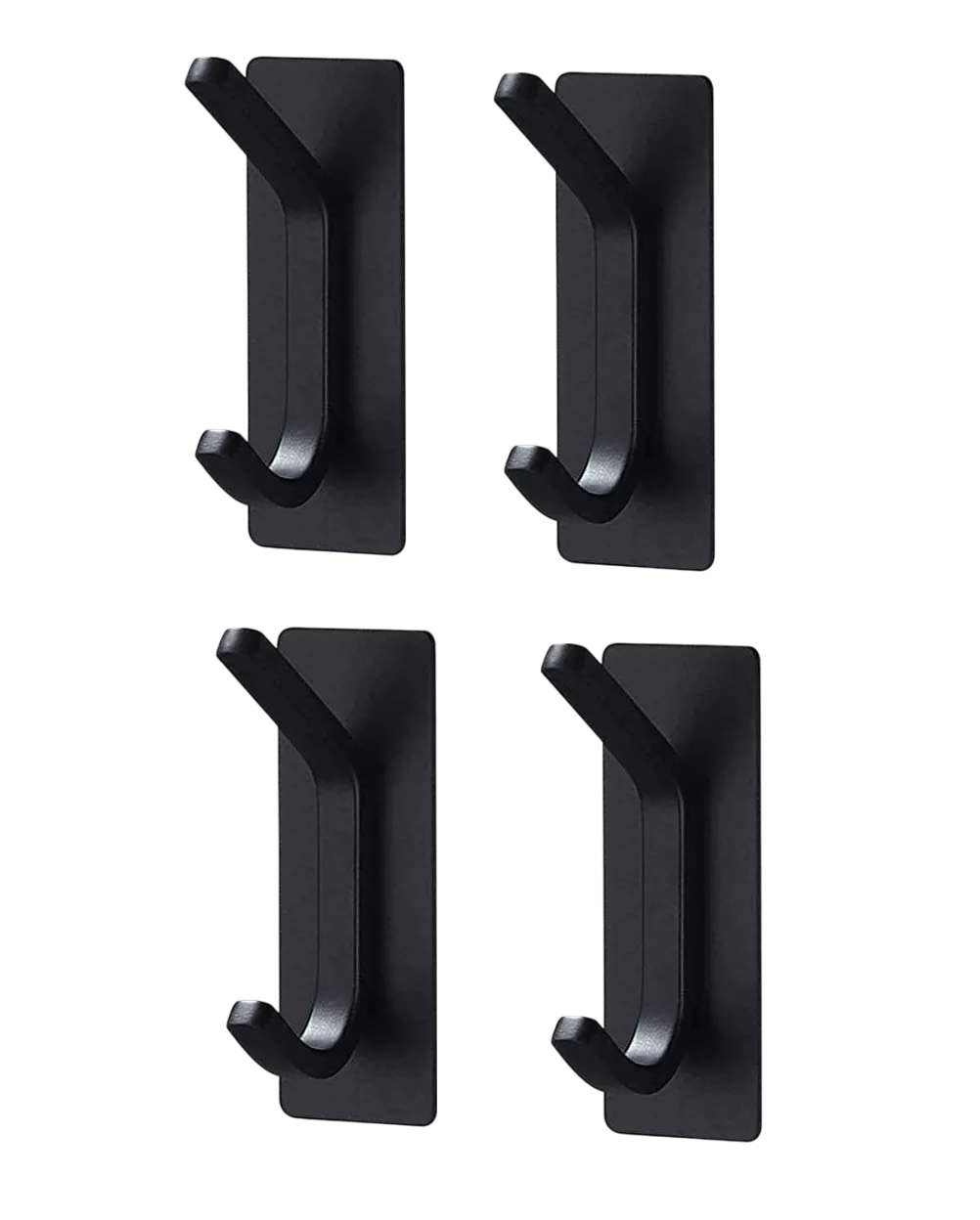 Foto 2 pulgar | Ganchos Toallero Adhesivos De Pared Acero Para Toalla Baño Negro