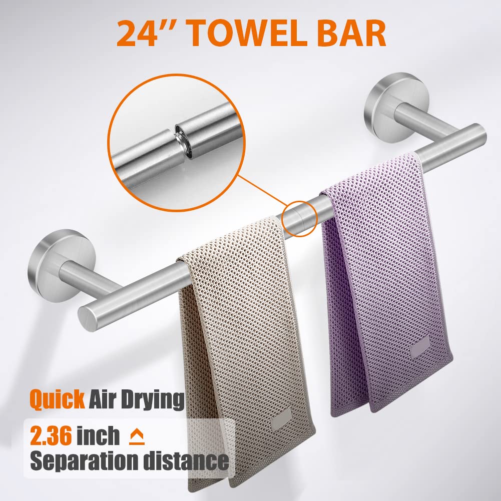 Foto 3 pulgar | Juego De Accesorios De Baño Tudoccy, Níquel Cepillado Y Acero Inoxidable - Venta Internacional.