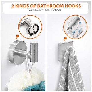 Foto 4 | Juego De Accesorios De Baño Tudoccy, Níquel Cepillado Y Acero Inoxidable - Venta Internacional.