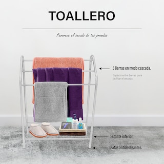 Foto 5 | Toallero de Acero Inoxidable Andromeda Inc 3 Niveles de Almacenamiento