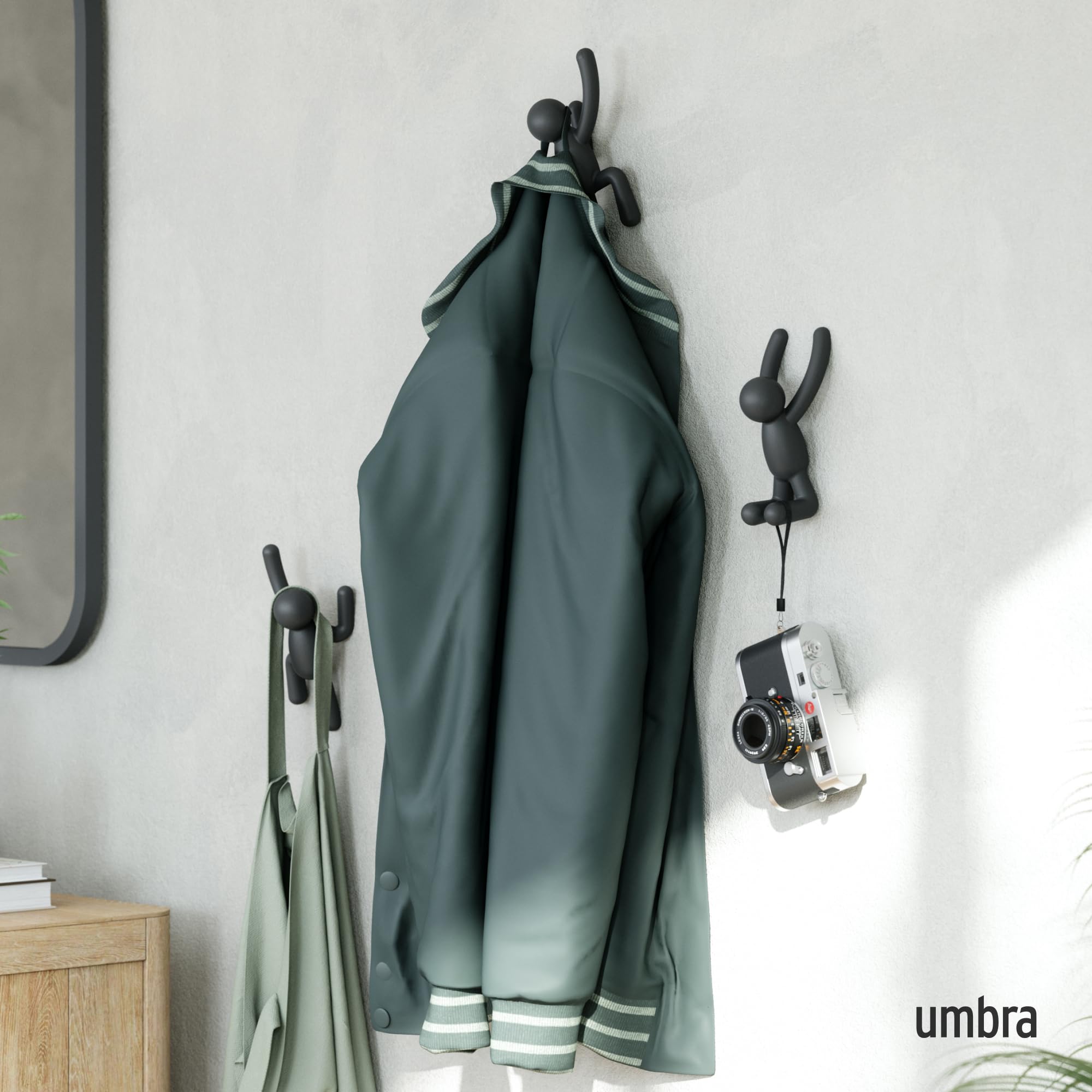 Foto 2 | Juego de 3 Ganchos Decorativos Umbra Buddy - Venta Internacional
