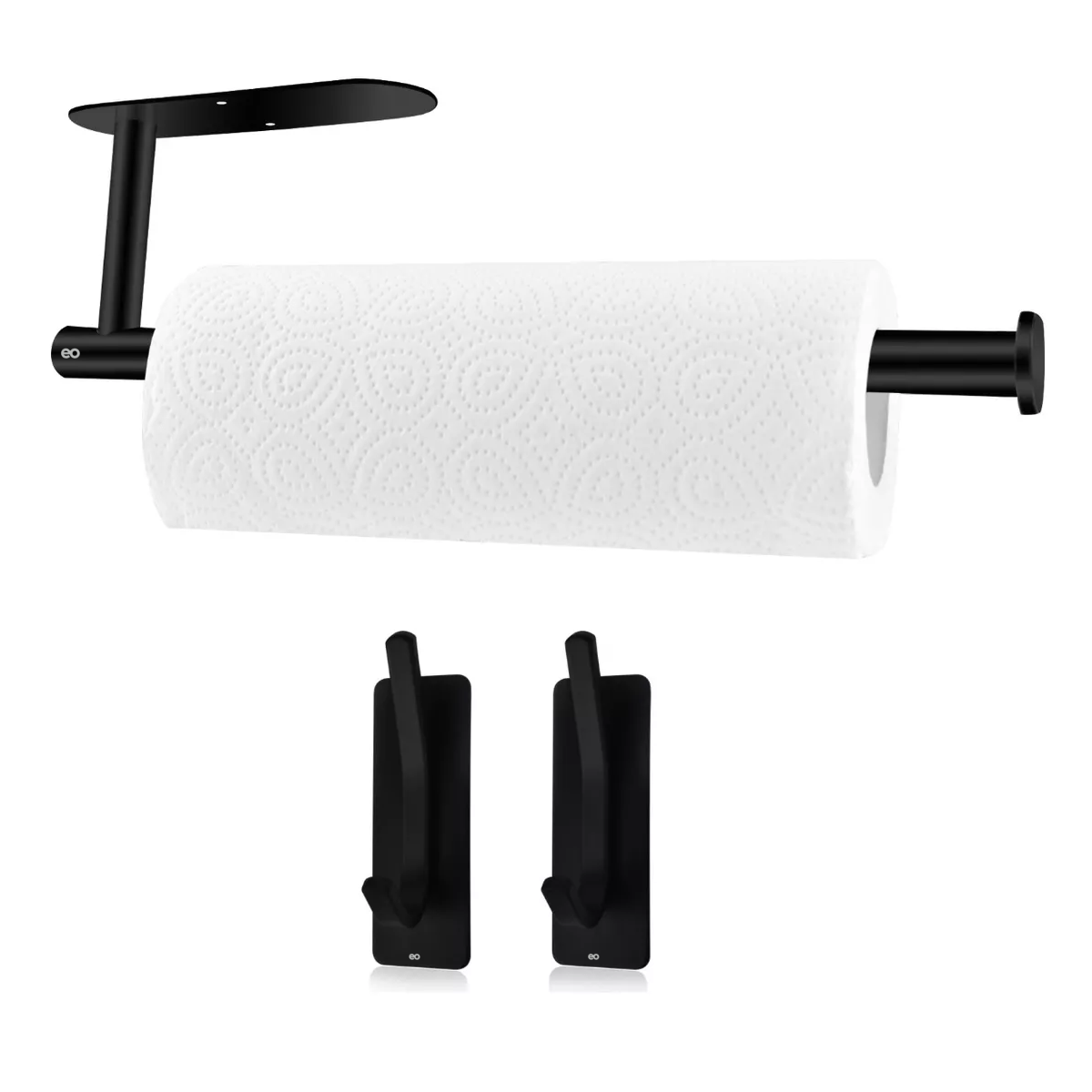 Foto 2 pulgar | Toallero Baño Riel De Papel Acero Inoxidable Juego De Gancho Eo Safe Imports Esi-16563-1 Negro