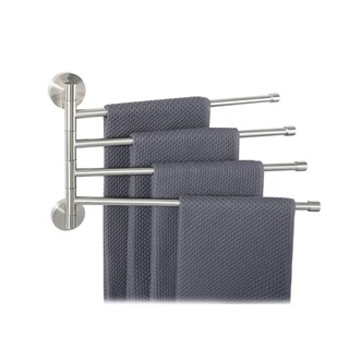Foto 1 | Toallero De Acero Inoxidable Para Pared Con Brazos Móviles Eo Safe Imports Esi-18899 Plata