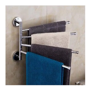 Foto 2 | Toallero De Acero Inoxidable Para Pared Con Brazos Móviles Eo Safe Imports Esi-18899 Plata
