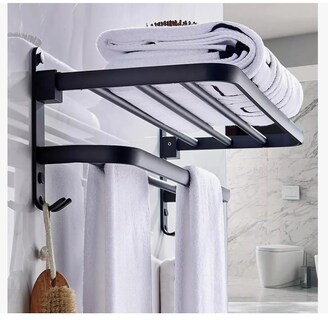 Foto 6 | Toallero Soporte De Toallas Estante Para Baño De Pared 60cm