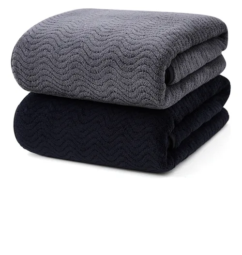 Foto 2 pulgar | Xtellar 2pcs Toallas De Baño De Luxo En Lana Coral, Grande Y Ultra Suave, Medidas Especiales 180cm*90cm