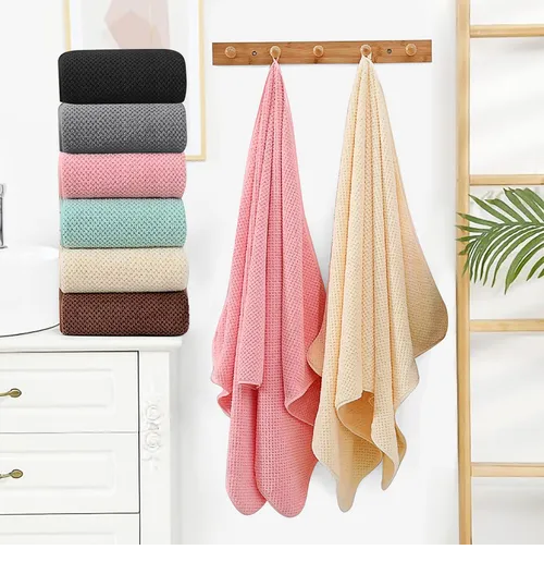 Foto 4 | Set Xtellar De 2 Toallas De Baño De Lujo, Extra Grandes De Lana Coral Suave Y De Alta Densidad, Colores Negro Y Gris