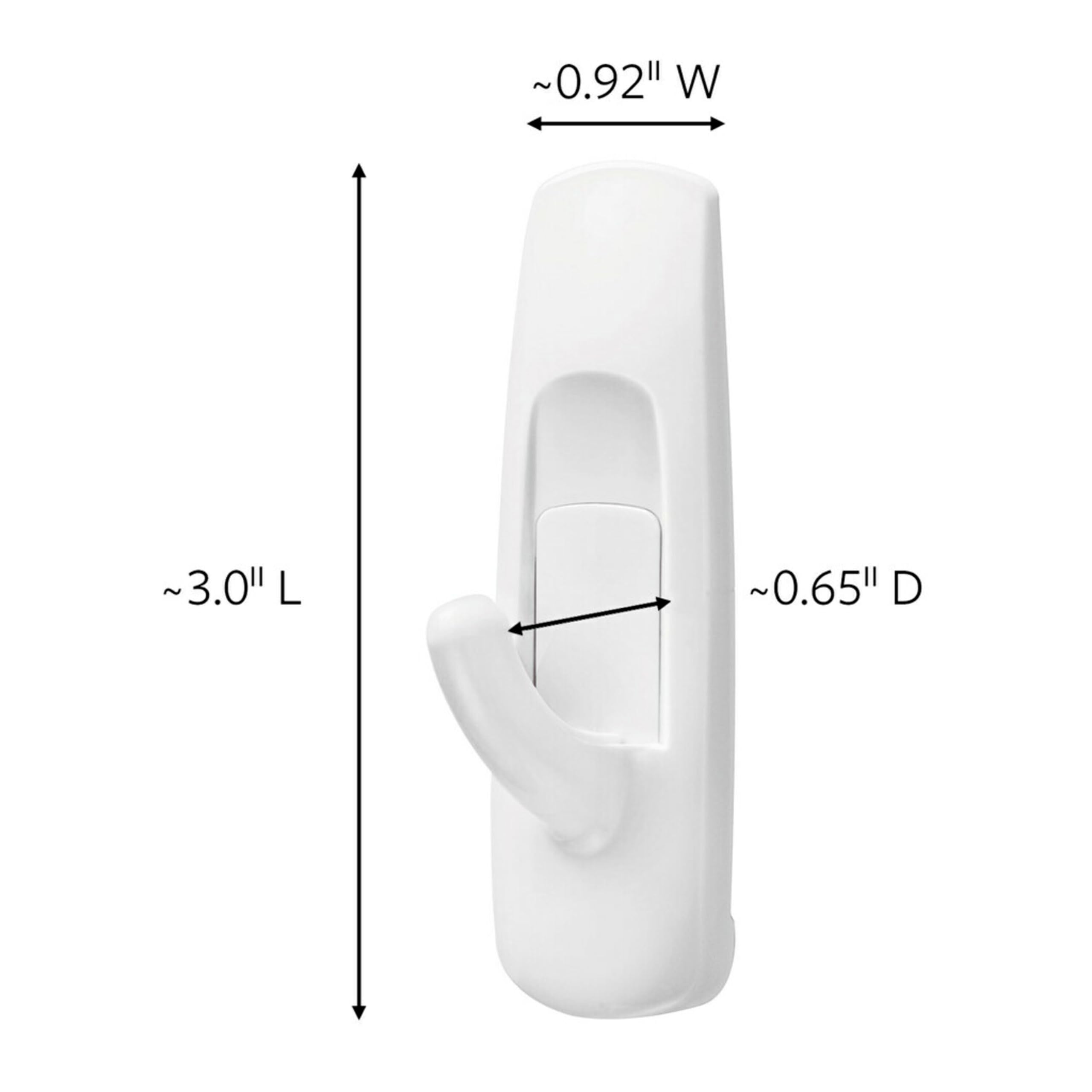 Foto 3 pulgar | Ganchos Utilitarios Wall Hooks Command De Tamaño Mediano Con Tiras Adhesivas - Venta Internacional.