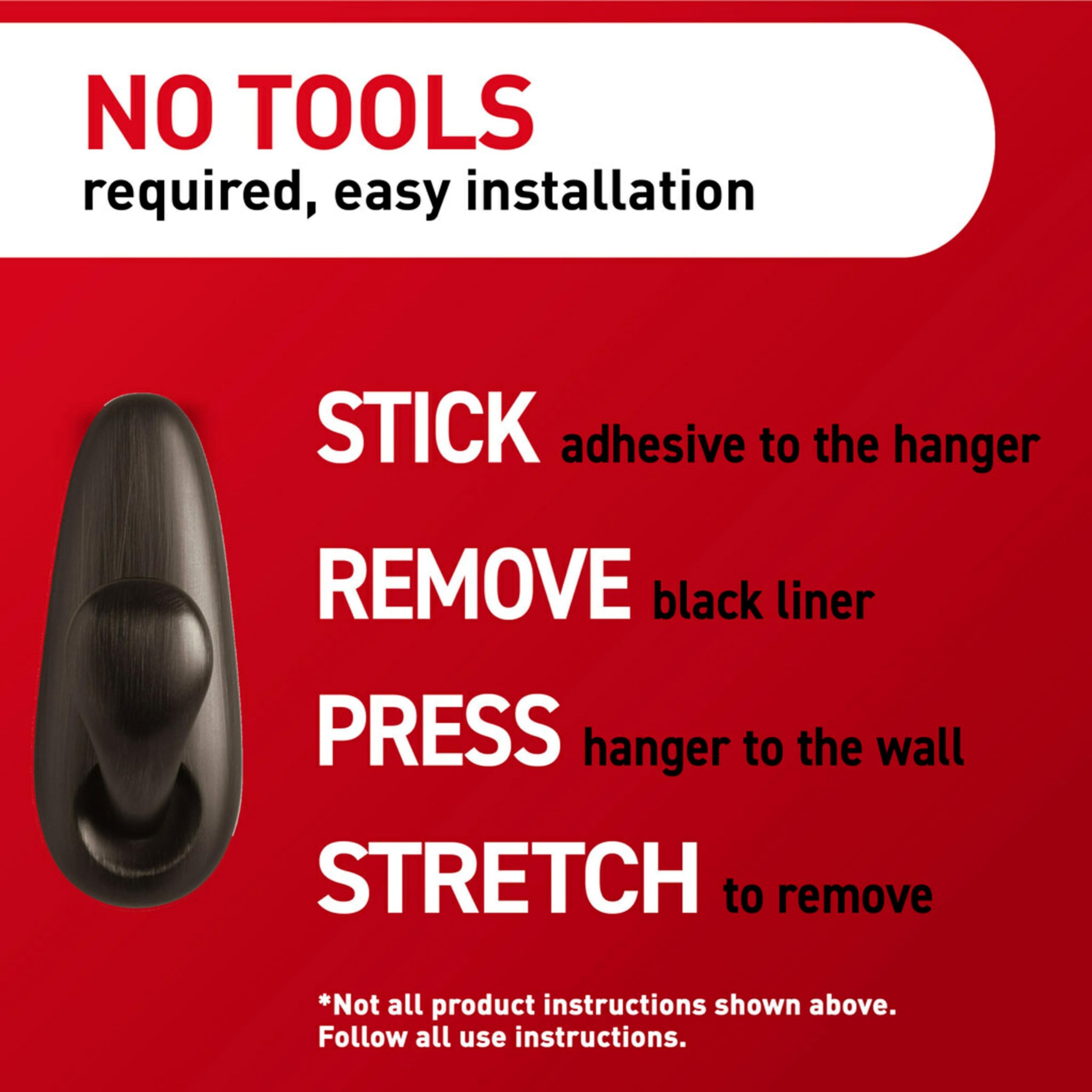Foto 8 pulgar | Ganchos De Pared Command Forever Classic, Grandes, De Metal, 2 Ganchos - Venta Internacional.
